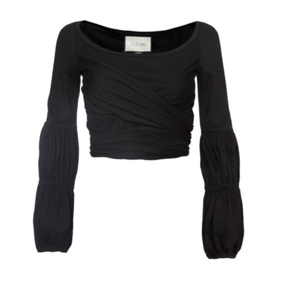 ALEXIS**XS,S,M,L**NIKSA TOP**Black Wrap Top**$195 - Picture 7 of 8